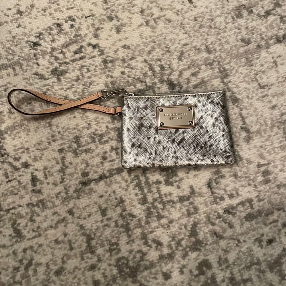 Michael Kors wristlet silver $25